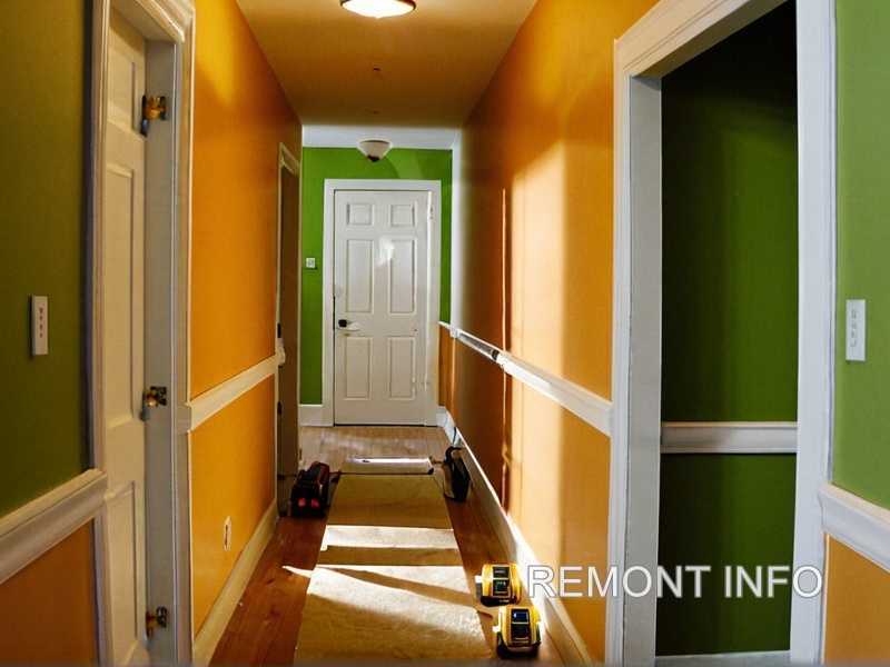 3. Нанесение клея и поклейка обоев